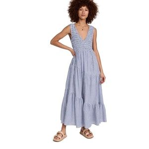 Free People Juno Tiered Maxi Dress Stripe